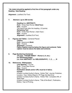 Seminar Report Format Guidelines | PDF | Times New Roman | Typefaces