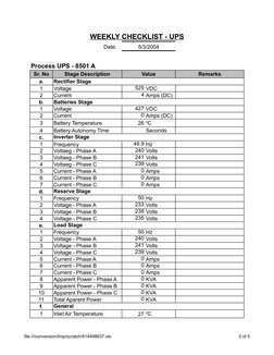 file:///conversion/tmp/scratch/414498637.xls
3 of 5
WEEKLY CHECKLIST - UPS
                               Date:
5/3/2004
Proc