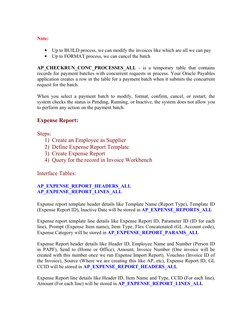 Oracle AP Tables Overview and Details | PDF | Accounts Payable | Invoice