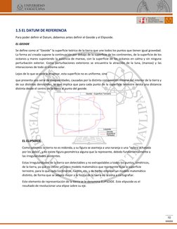 10 
1.5 EL DATUM DE REFERENCIA 
Para poder definir el Datum, debemos antes definir el Geoide y el Elipsoide. 
EL GEOIDE
