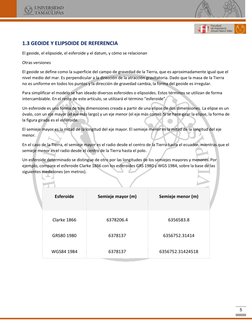 5 
1.3 GEOIDE Y ELIPSOIDE DE REFERENCIA 
El geoide, el elipsoide, el esferoide y el datum, y cómo se relacionan 
Otras ve