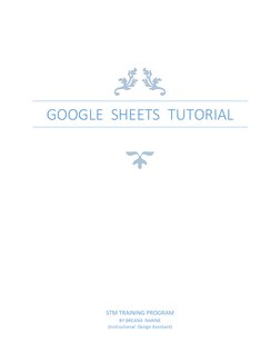 Google Sheets Tutorial | PDF | Spreadsheet | Computing