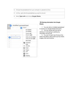 Google Sheets Tutorial | PDF | Spreadsheet | Computing