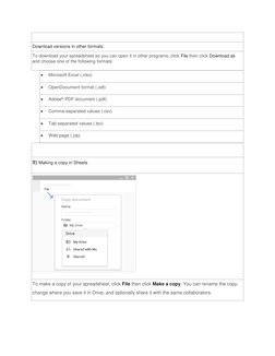 Google Sheets Tutorial | PDF | Spreadsheet | Computing