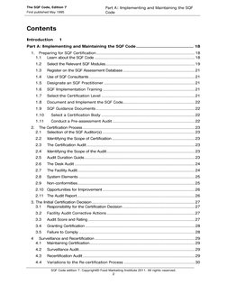 The SQF Code, Edition 7 
First published May 1995 
Part A: Implementing and Maintaining the SQF 
Code 
 
SQF Code edition 7.