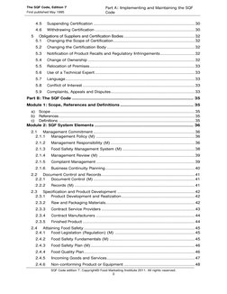 The SQF Code, Edition 7 
First published May 1995 
Part A: Implementing and Maintaining the SQF 
Code 
 
SQF Code edition 7.