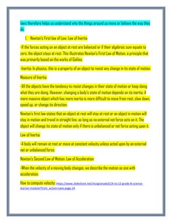 Forces, Motion, and Energy for Grade 8 | PDF | Inertia | Force