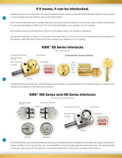 If it moves, it can be interlocked.
Depending upon your application, choose the series that best meets your specifications. K