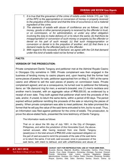CRIMINAL LAW REVIEW Case Digests 
 
 
 
 
 
Outline by Fiscal Victoria C. Garcia 
 
4F  
(A.Y. 2017-2018)