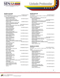 (mailto:yabache@seniat.gob.ve) 
| 
 
ACTUALIZACIONES DEL LISTADO: odsanche@seniat.gob.ve - Fax: (0212) 274.4209 / CONF. (021