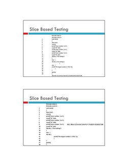 Slice Based Testing in Software Testing | PDF | Computer Programming ...