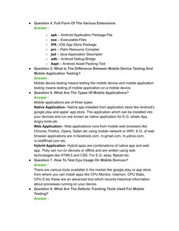 4/5/2019
Mobile Testing interview Question - Google Docs
https://docs.google.com/document/d/16i8YCbQOLZ9DC_m267bPouO4O1BGE0vF