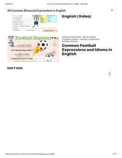 (https://www.eslbuzz.com/reaction/easy/)9/29/2018
40 Common Binomial Expressions in English – ESL Buzz
https://www.eslbuzz.c