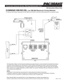 Cm850 Contol Module Cummins Isb/Isc/Isl: C/W CM 850 Electronic Control Module | PDF ...