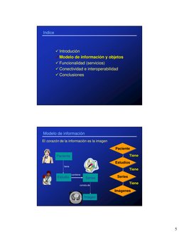 5
Indice
9 Introdución
9
9 Modelo de informaci
Modelo de informacióón y objetos
n y objetos
9 Funcionalidad (servicios)
9 Con