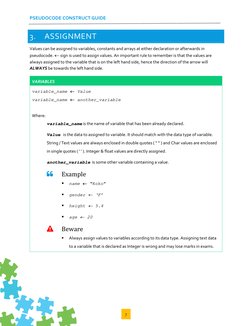 Pseudocode Constructs and Guidelines | PDF | Data Type | Control Flow