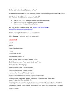 8) The Add button should be named as "add".  
9) Both the buttons (Add as well as Cancel) should have the background color as