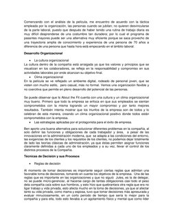 Comenzando con el análisis de la película, me encuentro de acuerdo con la táctica 
empleada por la organización, las personas