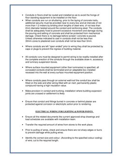 MEP Installation Method Statement | PDF | Electrical Wiring | Plumbing