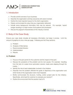 1. Introduction 
 
 Provide a brief overview of your business. 
 Describe the organization and key executives who wer