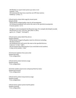 ## Whether to report total system cpu stats or not 
  totalcpu = true 
  ## Comment this line if you want the raw CPU time