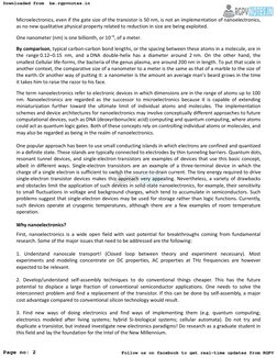 Microelectronics, even if the gate size of the transistor is 50 nm, is not an implementation of nanoelectronics,  (https://be