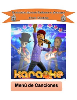  
 
 
 
 
 
  
 
 
Menú de Canciones 
 
