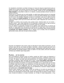 Un estudiante universitario se dirigió al bosque en busca de algunos especímenes para su 
trabajo final, su tarea era sencill