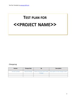 Software Test Plan Template Guide | PDF | Application Software ...