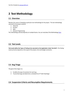 Test Method Plan Chart Software Test Plan Template Guide | PDF | Application Software ...