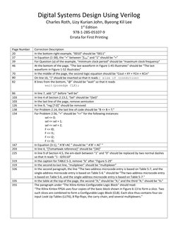 Digital Systems Design Errata | PDF | Electronic Design