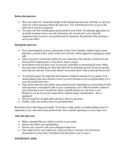 Effective Client Interviewing Techniques | PDF | Interview | Lawyer