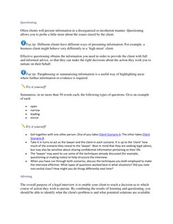 Effective Client Interviewing Techniques | PDF | Interview | Lawyer