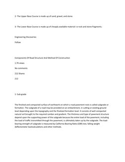 Road Structure and Construction Methods | PDF | Road | Road Surface