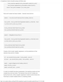 A Comprehensive Guide to Ensemble Learning (with Python codes)
https://www.analyticsvidhya.com/blog/2018/06/comprehensive-gui
