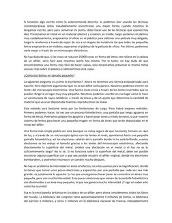 Si tenemos algo escrito como lo anteriormente descrito, lo podemos leer usando las técnicas 
contemporáneas (ellos indudablem