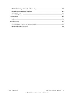 Altair Engineering 
HyperMesh Core 2017 Tutorials        iii 
 
Proprietary Information of Altair Engineering 
 
HM-4040: Wor
