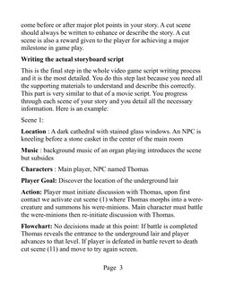 Video Games Script Text Box Choice Examples Writing a Video Game Script Guide | PDF | Leisure