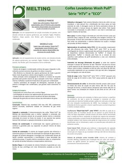 Coifas Lavadoras Wash Pull® 
 
   
 
 
 
 
        Série “HTV” e “ECO”