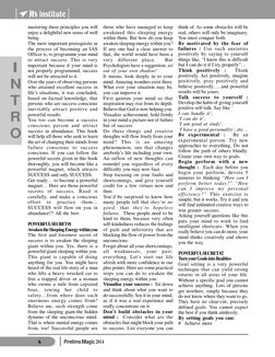 Prelims Magic 2014
6
I
N
T
R
O
mastering these principles you will
enjoy a delightful new sense of well
being.
The most impo