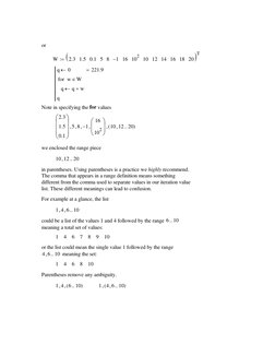 Mathcad For Loop Programming Guide | PDF | Array Data Structure ...