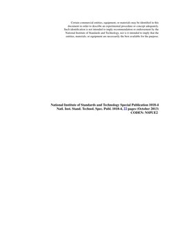 Certain commercial entities, equipment, or materials may be identiﬁed in this
document in order to describe an experimental p
