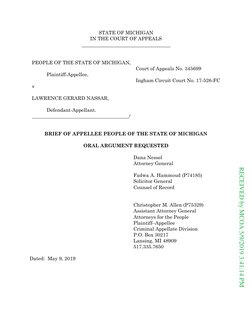 STATE OF MICHIGAN
IN THE COURT OF APPEALS
PEOPLE OF THE STATE OF MICHIGAN,
Plaintiff-Appellee,
v