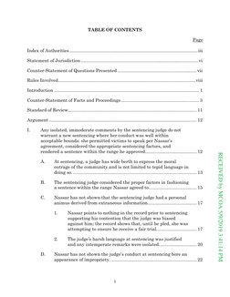 i
TABLE OF CONTENTS
Page
Index of Authorities ........................................................................
