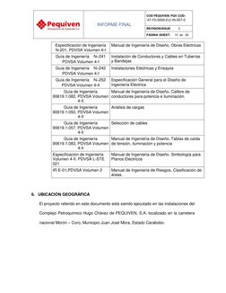 INFORME FINAL 
 
COD PEQUIVEN/ PQV COD: 
AT‐FD‐0000‐ELE‐IN‐007‐0 
 
REVISIÓN/ISSUE:         0 
PÁGINA /SHEET:     10  de