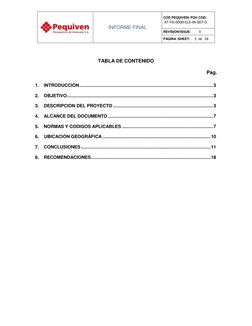 INFORME FINAL 
 
COD PEQUIVEN/ PQV COD: 
AT‐FD‐0000‐ELE‐IN‐007‐0 
 
REVISIÓN/ISSUE:         0 
PÁGINA /SHEET:     2  de   2