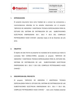 INFORME FINAL 
 
COD PEQUIVEN/ PQV COD: 
AT‐FD‐0000‐ELE‐IN‐007‐0 
 
REVISIÓN/ISSUE:         0 
PÁGINA /SHEET:     3  de   2