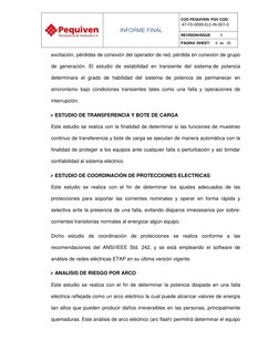 INFORME FINAL 
 
COD PEQUIVEN/ PQV COD: 
AT‐FD‐0000‐ELE‐IN‐007‐0 
 
REVISIÓN/ISSUE:         0 
PÁGINA /SHEET:     6  de   2