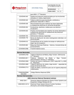INFORME FINAL 
 
COD PEQUIVEN/ PQV COD: 
AT‐FD‐0000‐ELE‐IN‐007‐0 
 
REVISIÓN/ISSUE:         0 
PÁGINA /SHEET:     8  de   2