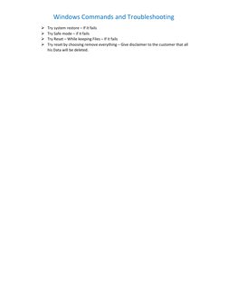 Windows Commands & Troubleshooting Guide | PDF | Malware | Microsoft ...